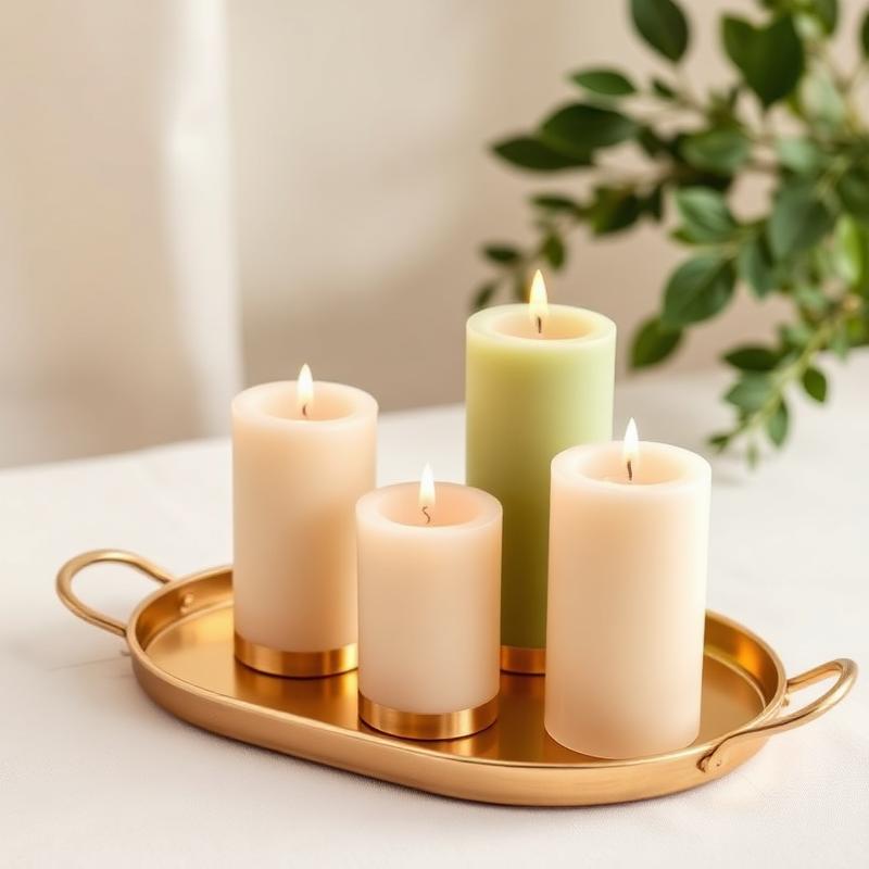 Trio de Velas Botânicas